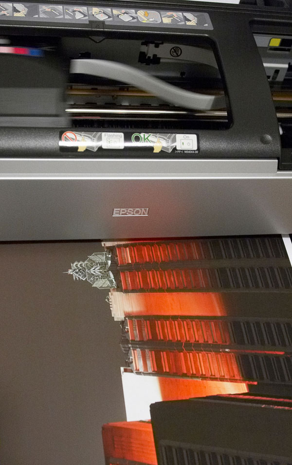 Epson 1400 Printer: printing an image