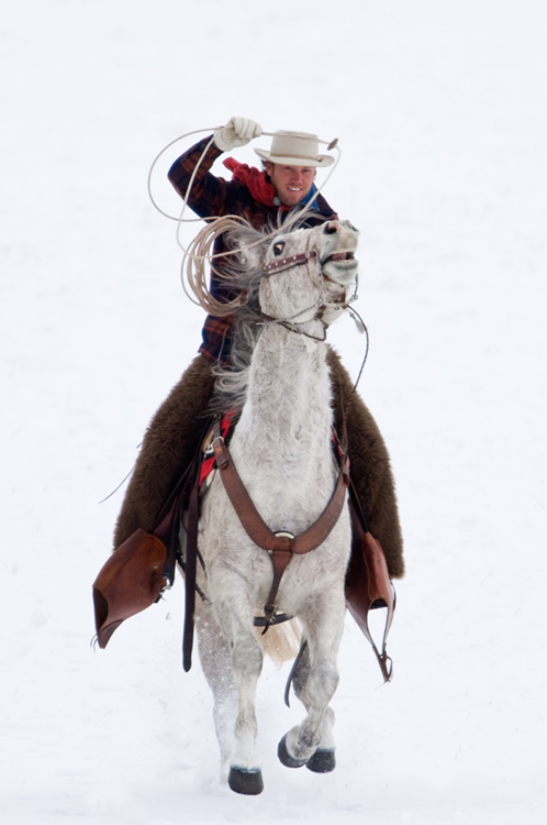cowboyon horse
