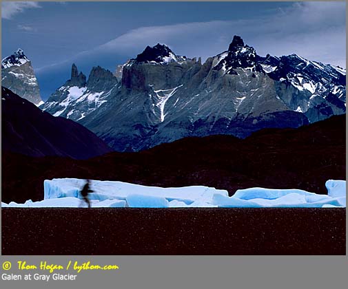 Nature, Wildlife and Pet Photography: Galen at Gray Glacier (c) Thom Hogan